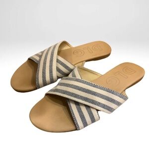 NEW DLG Striped Slip On Sandal Sz 7